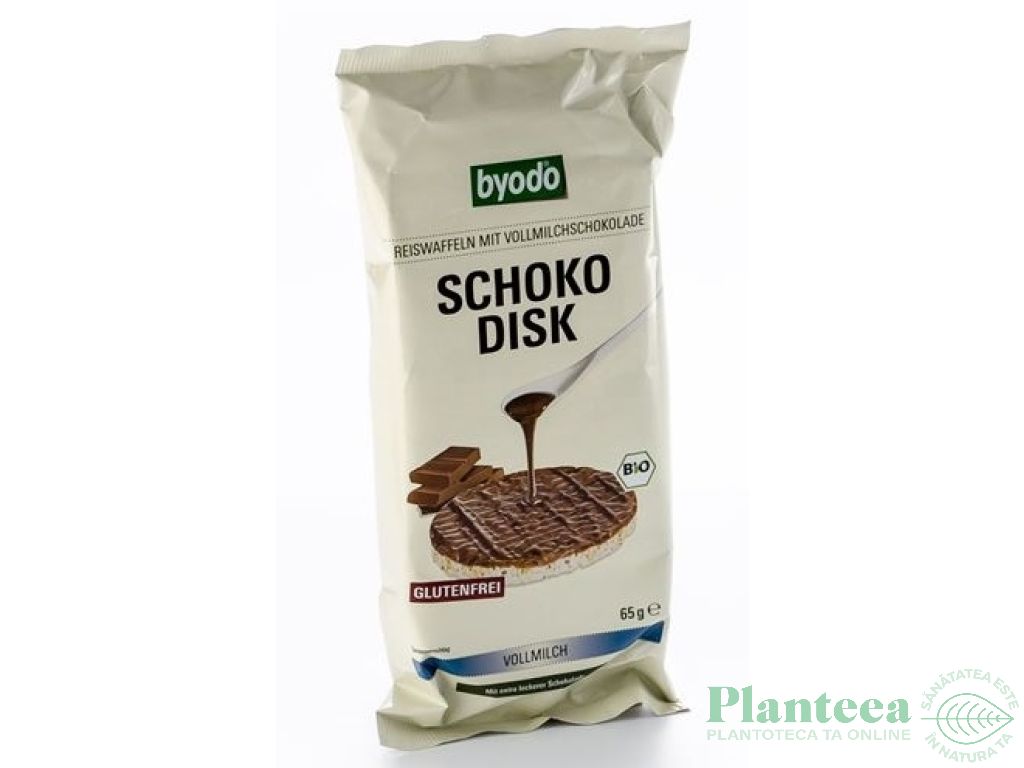 Rondele expandate orez ciocolata lapte eco 65g - BYODO