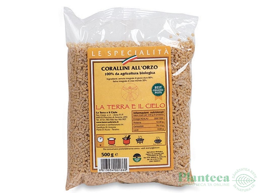 Paste corallini grau orz 500g - LA TERRA E IL CIELO