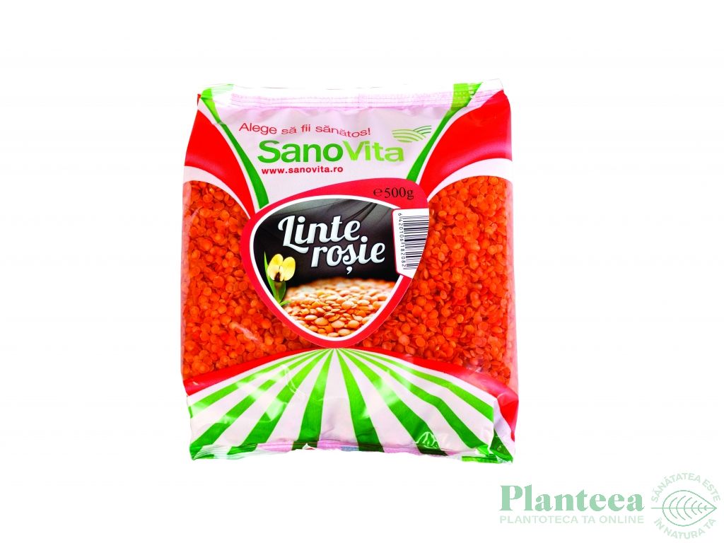 Linte rosie boabe 500g - SANOVITA