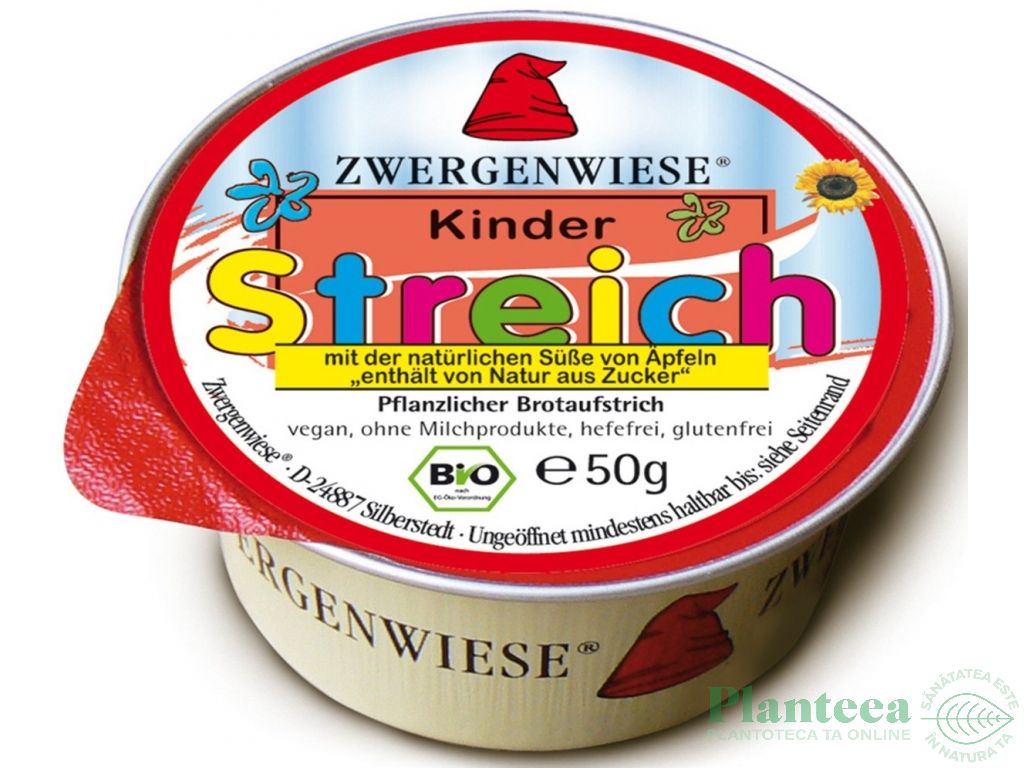 Pate vegetal fl soarelui tomate copii 50g - ZWERGENWIESE