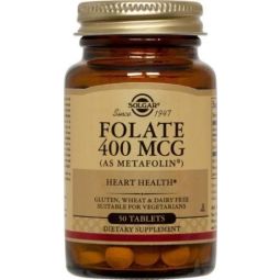 Folate [metafolin] 400mcg 50cp - SOLGAR