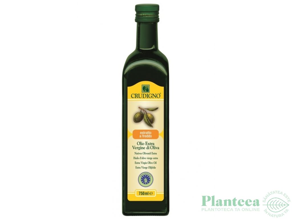 Ulei masline extravirgin mediteranean eco 750ml - CRUDIGNO