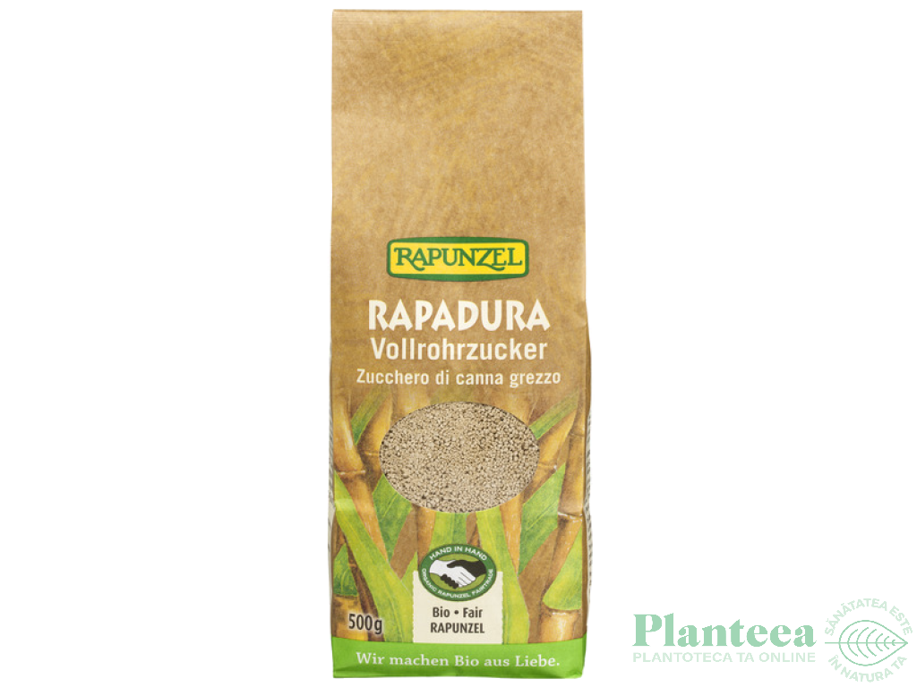 Zahar integral suc trestie Rapadura eco 500g - RAPUNZEL