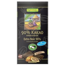 Ciocolata neagra 90%cacao eco 80g - RAPUNZEL