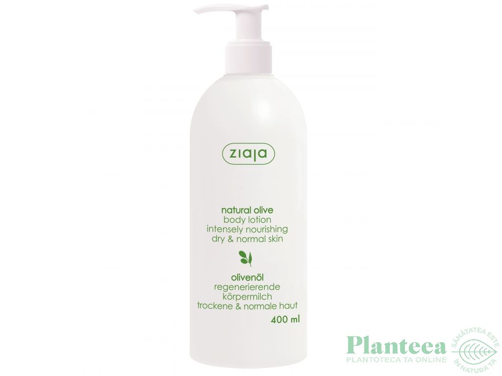 Lotiune corp ulei masline 400ml - ZIAJA