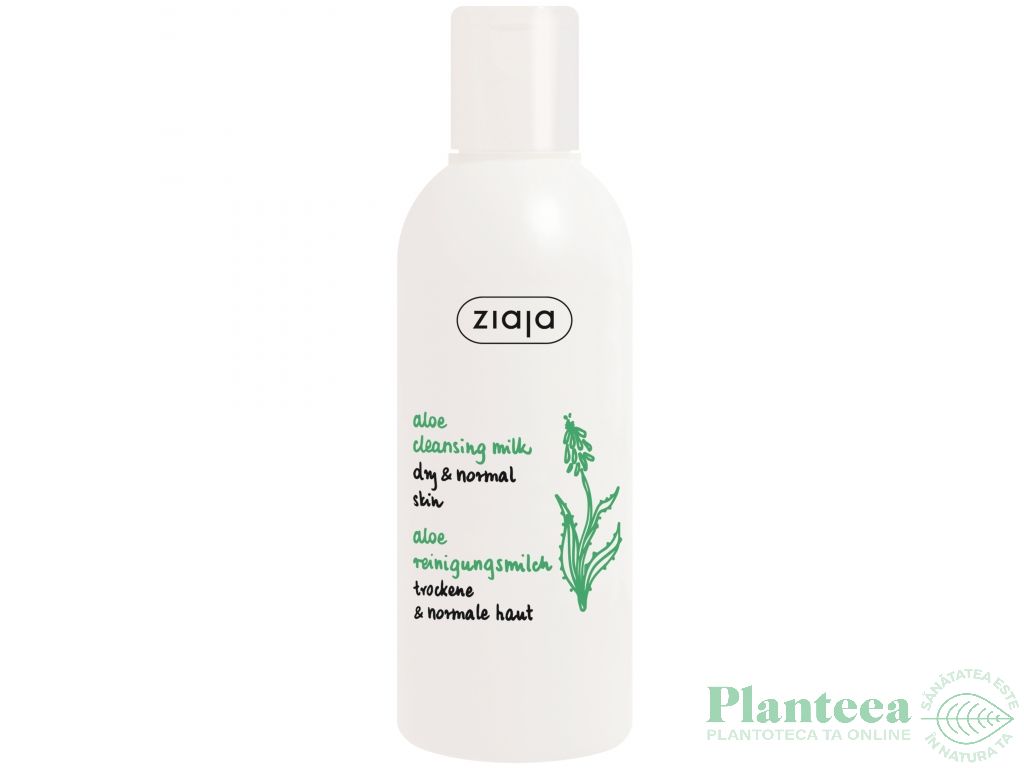 Lapte demachiant aloe vera 200ml - ZIAJA