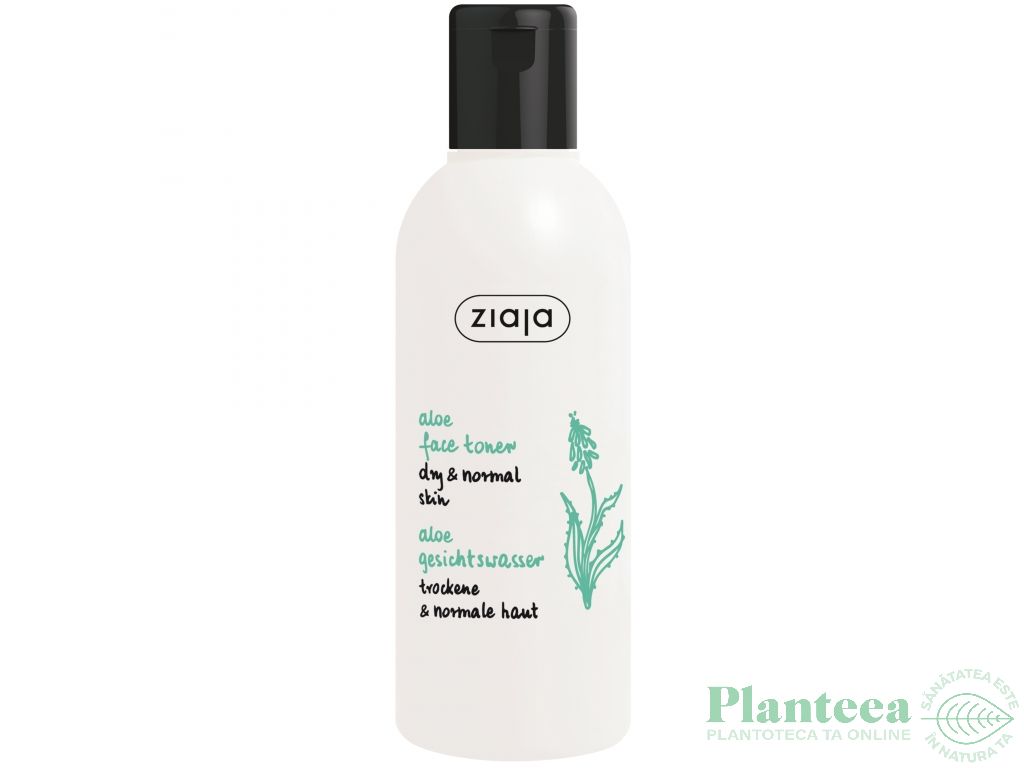 Lotiune tonica aloe vera ten uscat/normal 200ml - ZIAJA