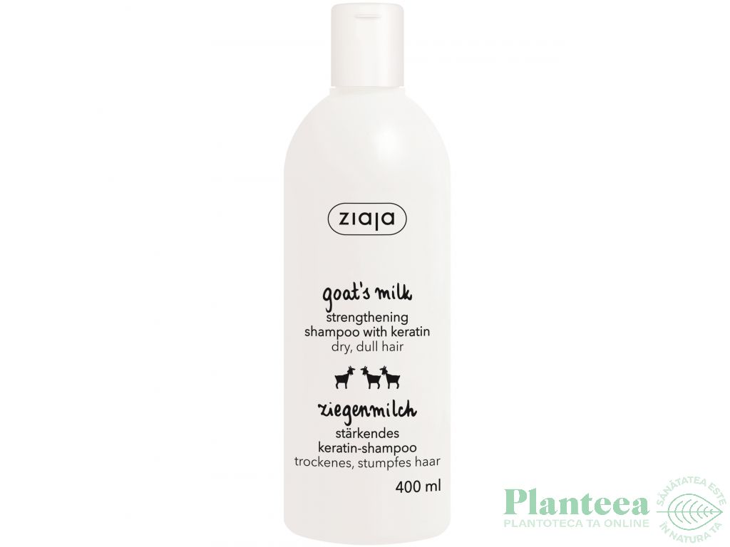 Sampon fortifiant cheratina Lapte Capra 400ml - ZIAJA