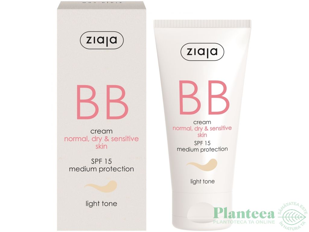 Crema BB nuanta deschisa spf15 ten uscat/sensibil 50ml - ZIAJA