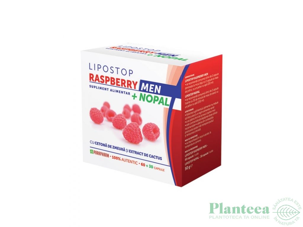 Kit Lipostop Men [Raspberry 60cps+Nopal 30cps] 2b - PARAPHARM