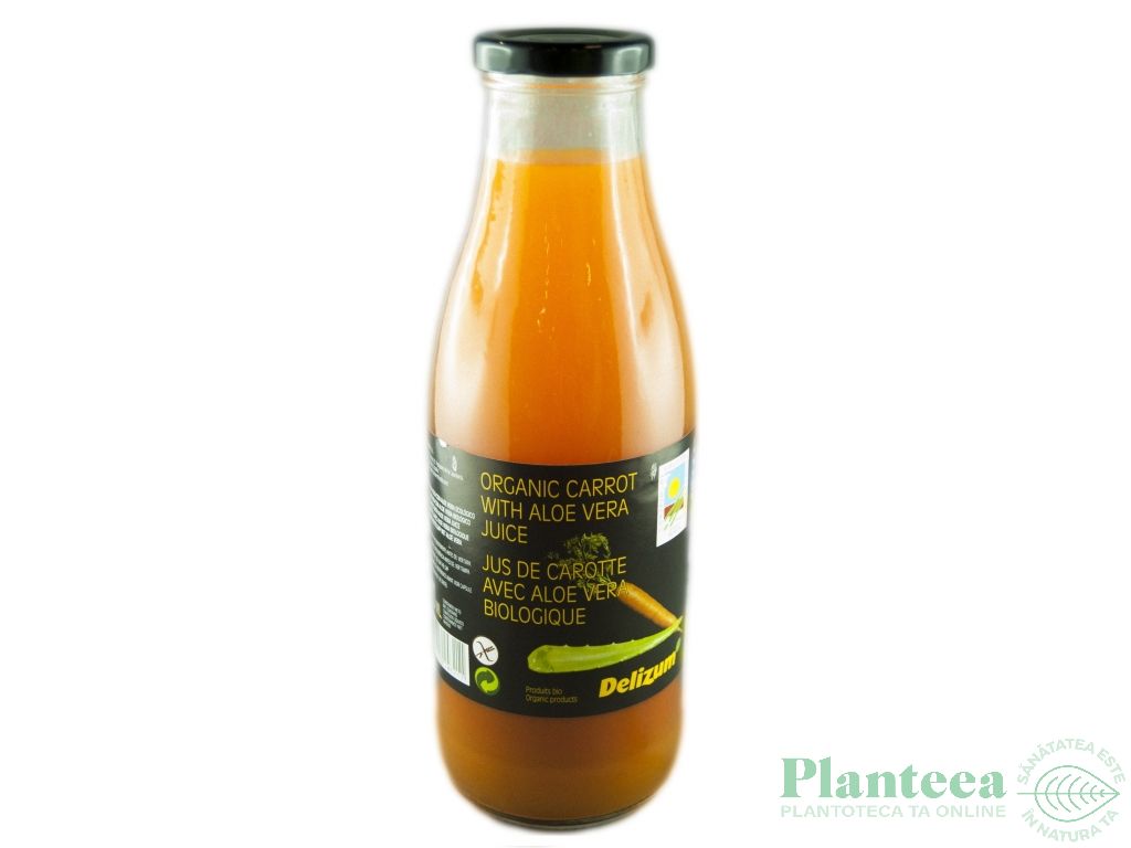 Suc morcovi aloe vera eco 750ml - DELIZUM
