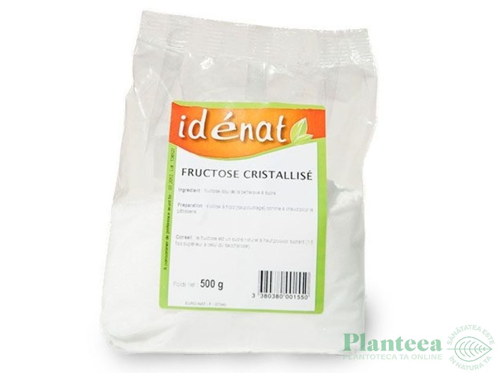 Fructoza cristalizata bio 500g - IDENAT