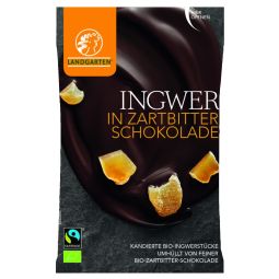 Boabe ghimbir confiat invelite ciocolata neagra eco 70g - LANDGARTEN