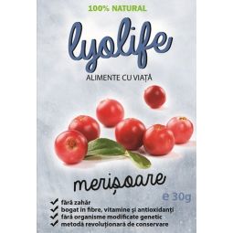 Merisoare liofilizate 30g - LYOLIFE