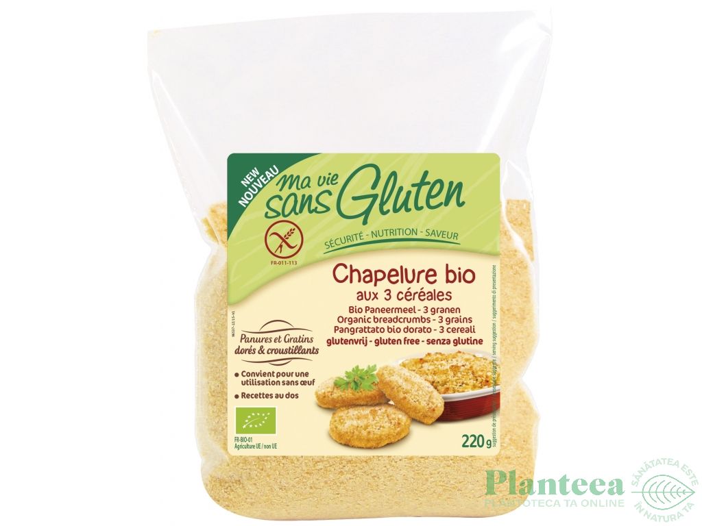 Pesmet 3cereale fara gluten eco 220g - MA VIE SANS GLUTEN