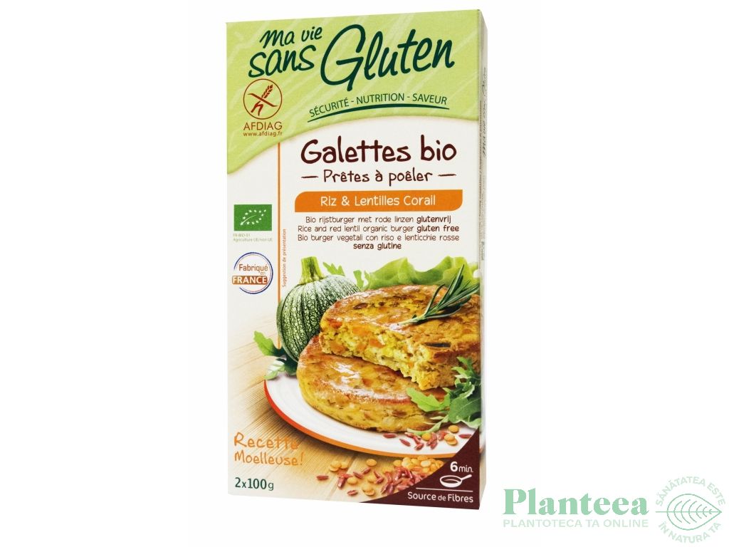 Burgeri orez linte coral eco 2x100g - MA VIE SANS GLUTEN