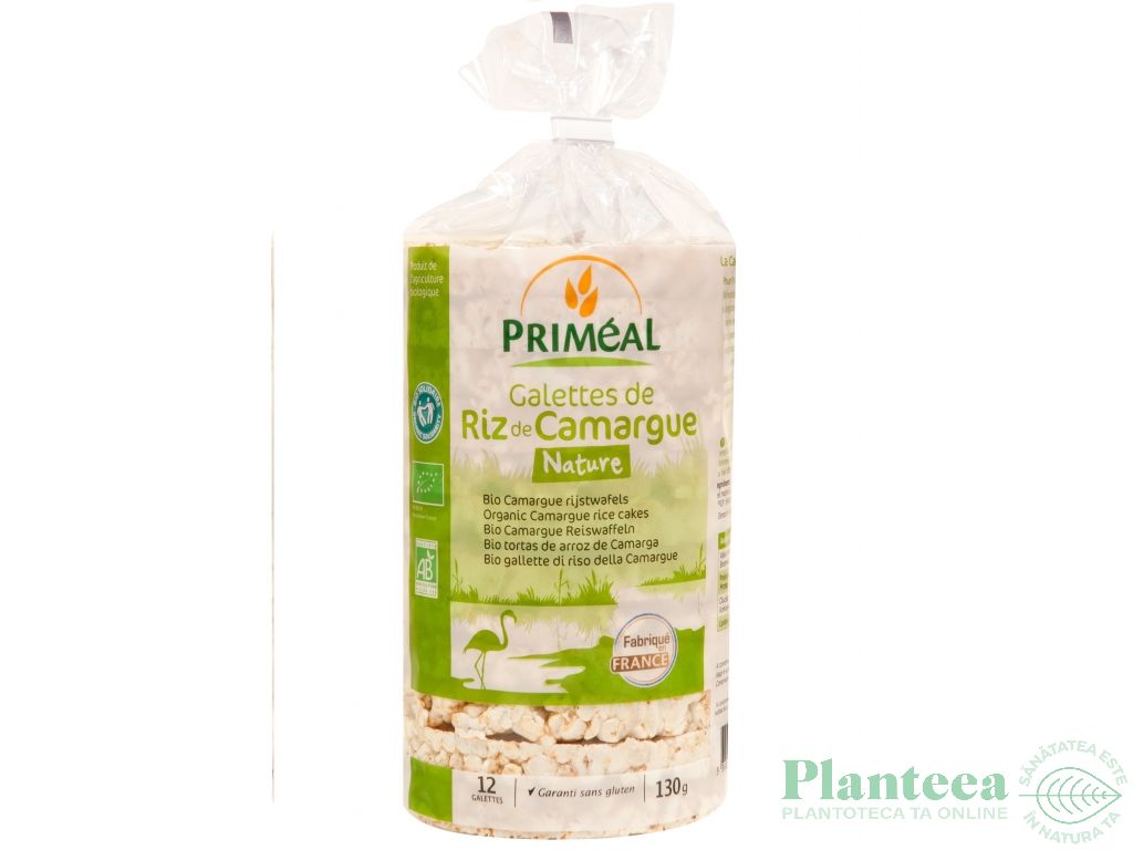 Rondele expandate orez Camargue cu sare eco 130g - PRIMEAL