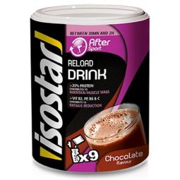 Bautura instant dupa sport Reload ciocolata cutie 450g - ISOSTAR
