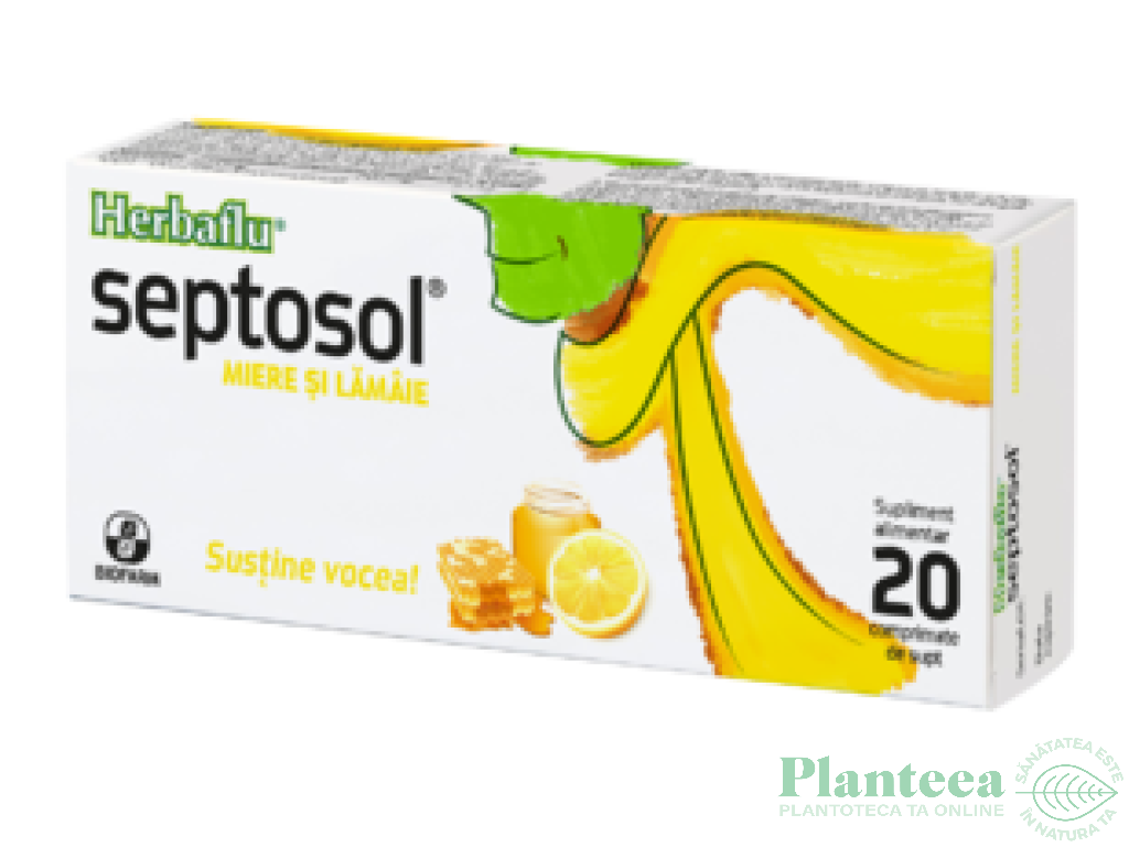 Septosol miere lamaie 20cp - BIOFARM