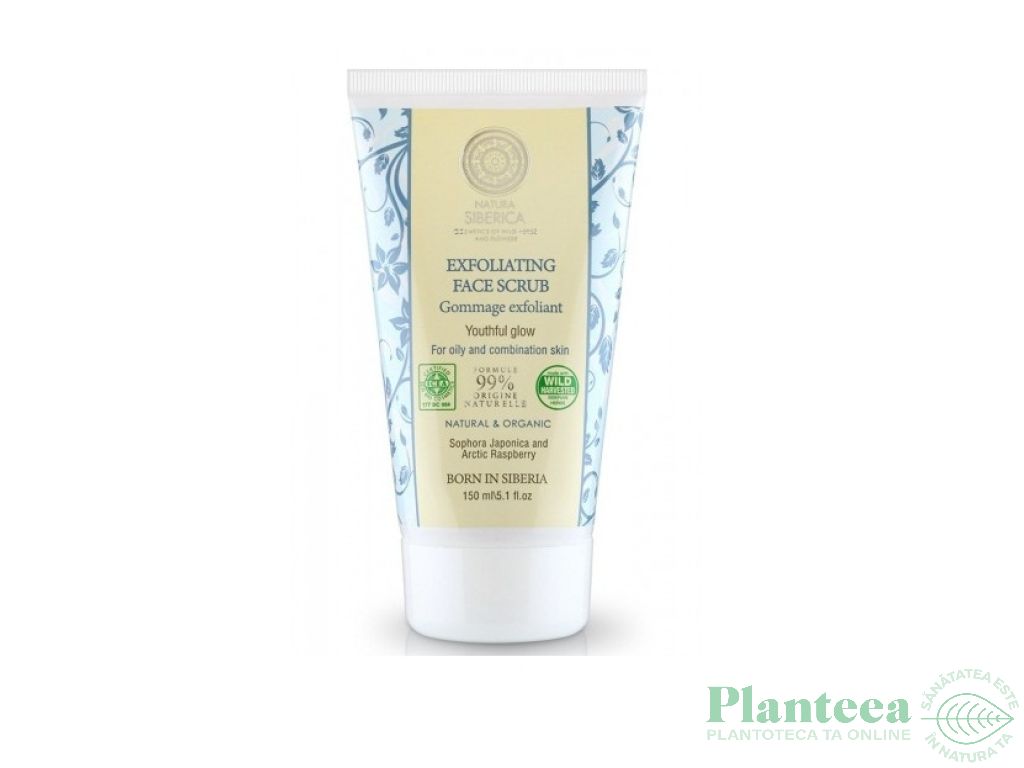 Scrub facial exfoliant ten gras mixt 150ml - NATURA SIBERICA