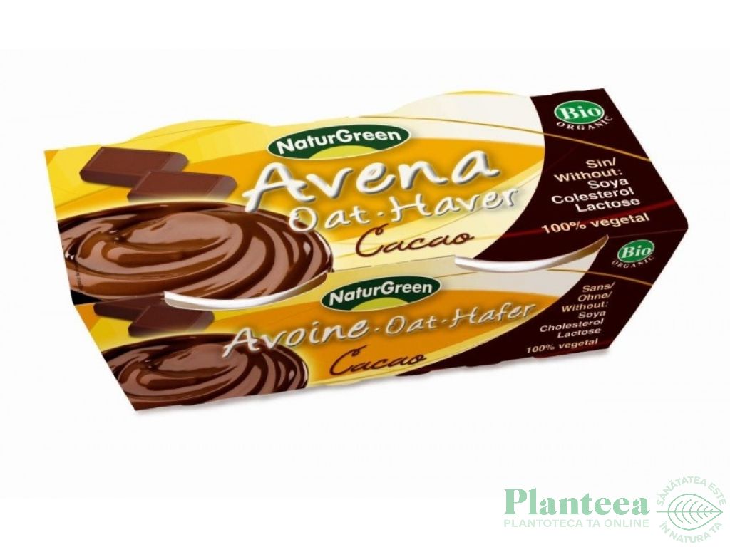 Desert crema ovaz cacao eco 2x125g - NATURGREEN