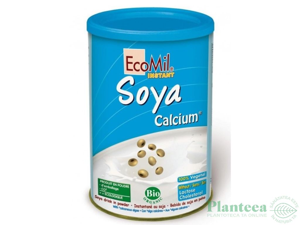 Lapte praf soia calciu marin eco 400g - ECOMIL