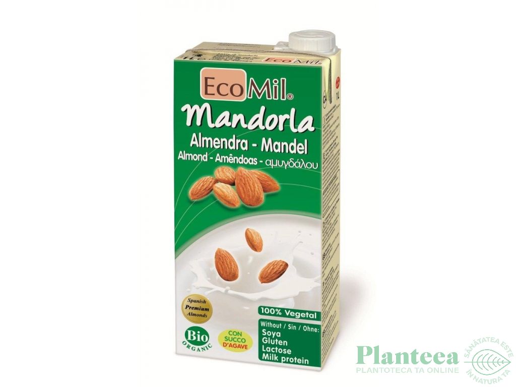 Lapte migdale Ca agave eco 1L - ECOMIL