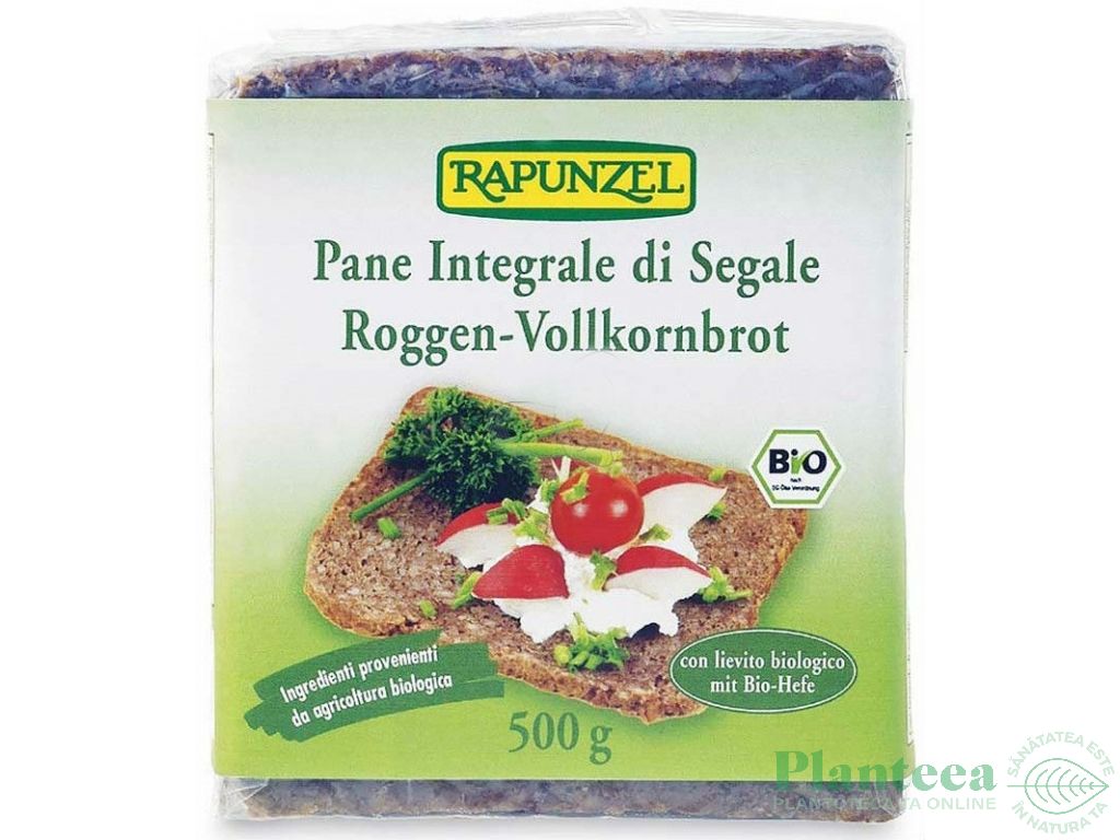 Paine integrala secara felii eco 500g - RAPUNZEL