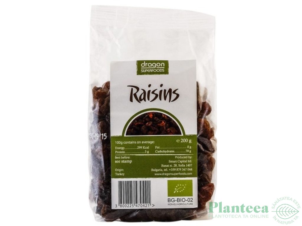 Stafide brune eco 200g - SMART ORGANIC
