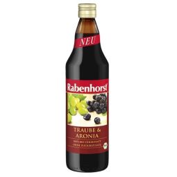 Suc aronia struguri albi eco 750ml - RABENHORST