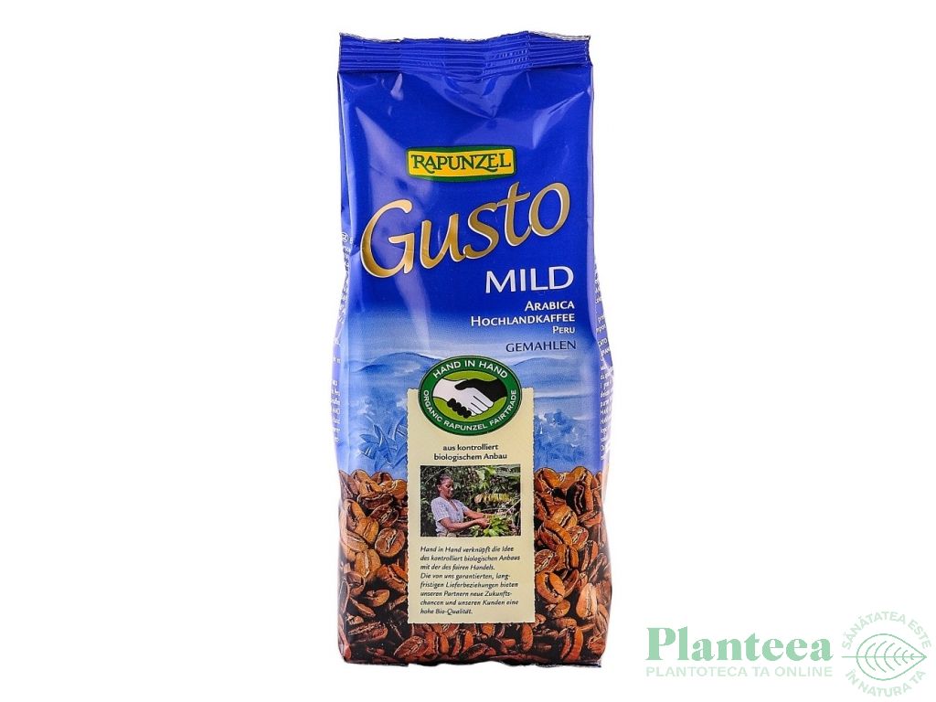 Cafea macinata arabica usoara Gusto eco 250g - RAPUNZEL
