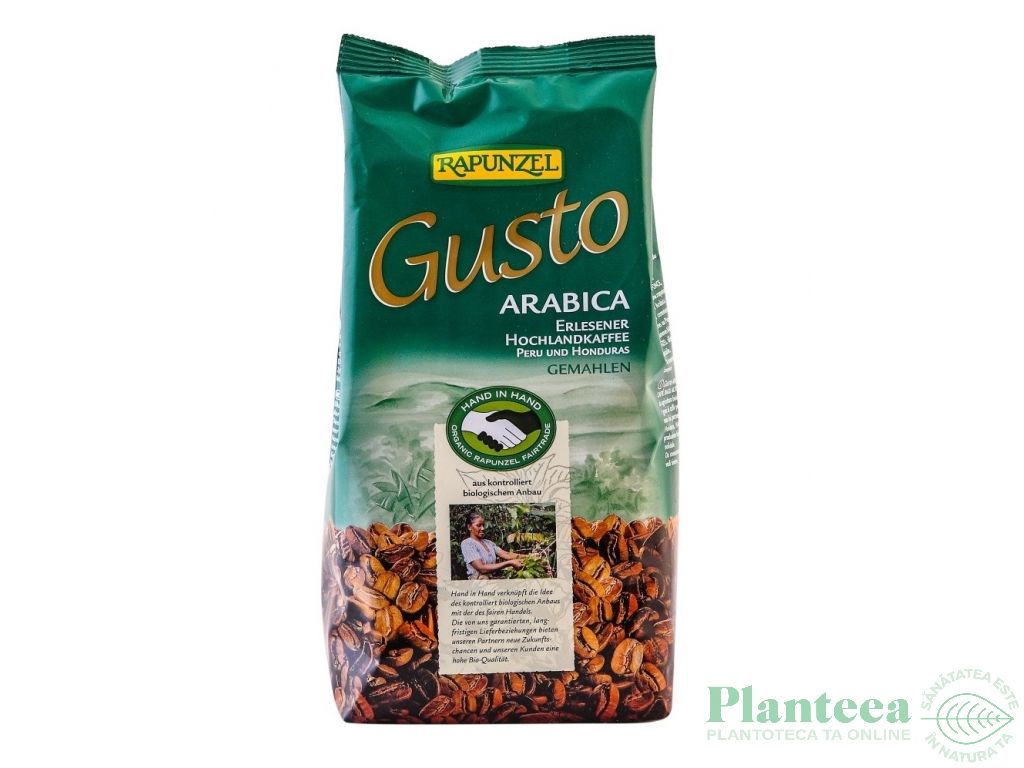Cafea macinata arabica Gusto eco 500g - RAPUNZEL