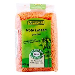 Linte rosie boabe eco 500g - RAPUNZEL