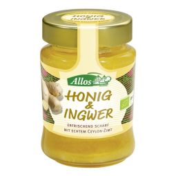 Miere poliflora cu ghimbir 250g - ALLOS