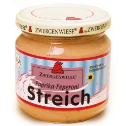 Pate vegetal fl soarelui ardei gras/iute eco 180g - ZWERGENWIESE