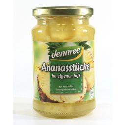 Compot ananas bucati eco 350g - DENNREE