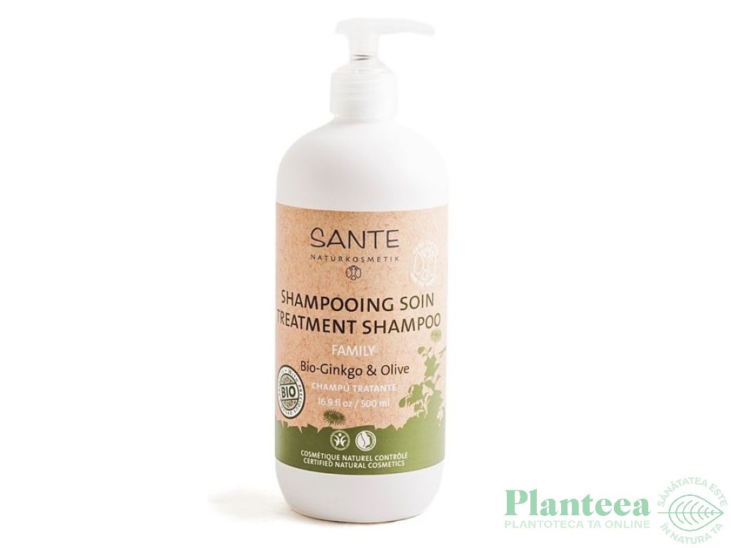 Sampon reparator ginkgo ulei masline Family 500ml - SANTE