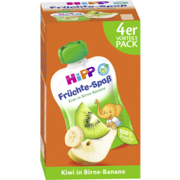 Piure pere banane kiwi bebe +1an 4x90g - HIPP ORGANIC