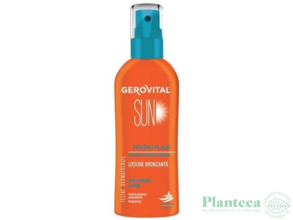 Lotiune bronzanta pt plaja spf0 150ml - GEROVITAL SUN