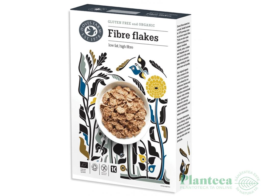 Fulgi cereale fibre fara gluten eco 300g - DOVES FARM