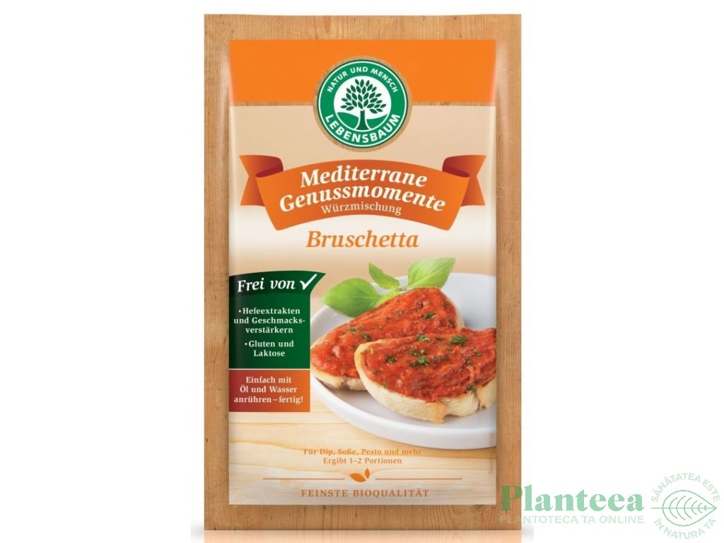 Condimente mediteraneene Bruschetta eco 20g - LEBENSBAUM