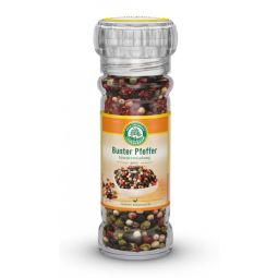 Condiment piper amestec boabe rasnita sticla eco 45g - LEBENSBAUM
