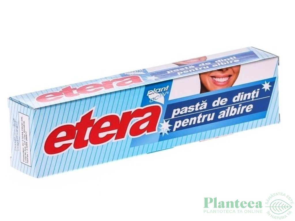 Pasta dinti albire Etera 75ml - PLANT ACTIV