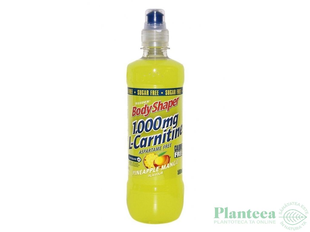 Bautura L carnitina 1000mg ananas mango 500ml - BODY SHAPER