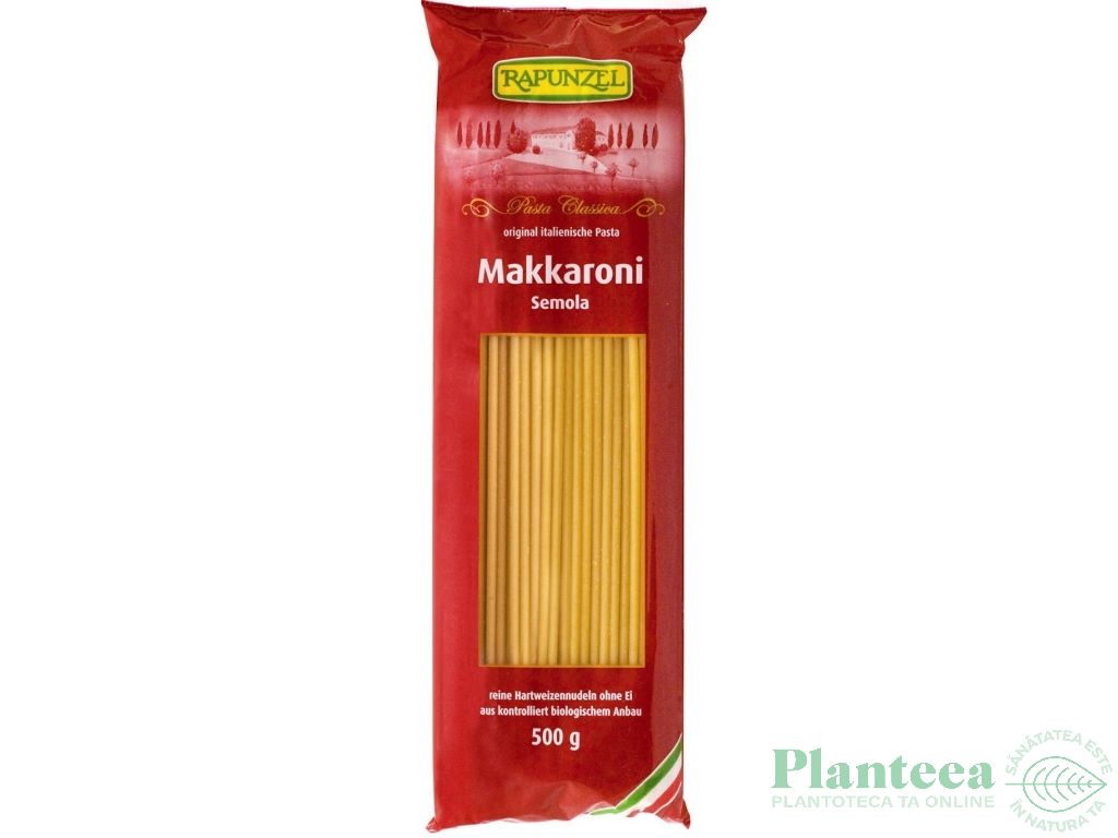 Paste macaroane grau semola eco 500g - RAPUNZEL