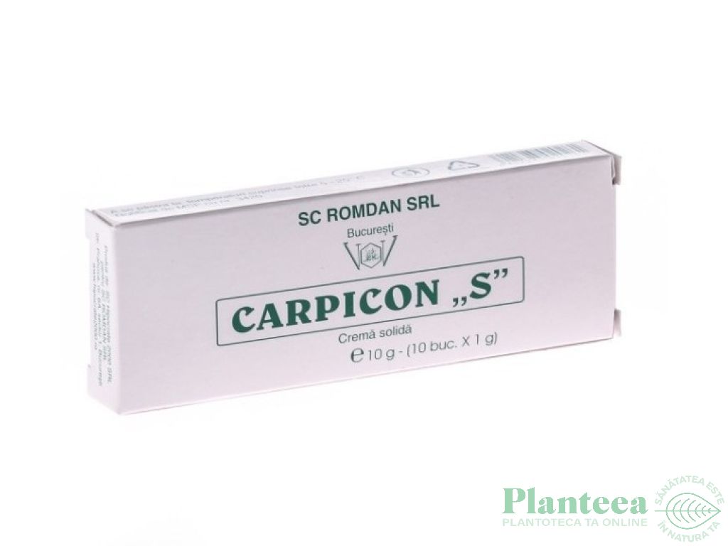 Supozitoare Carpicon S 10g - ROMDAN