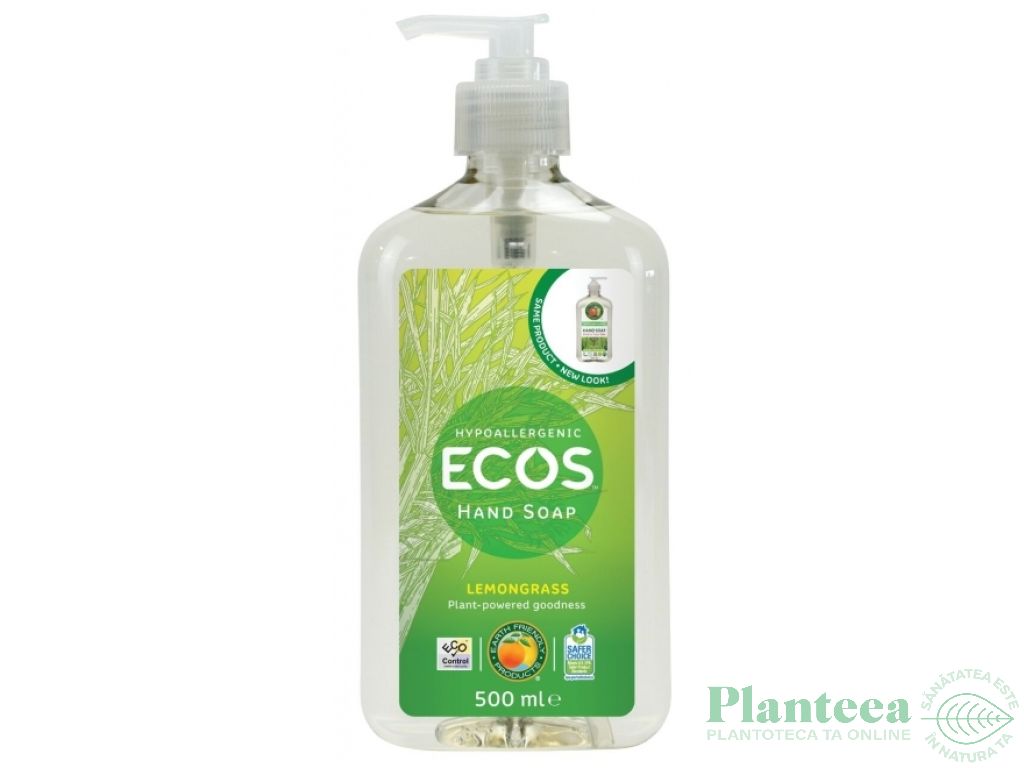 Sapun lichid maini lemongrass {po}500ml - EARTH FRIENDLY