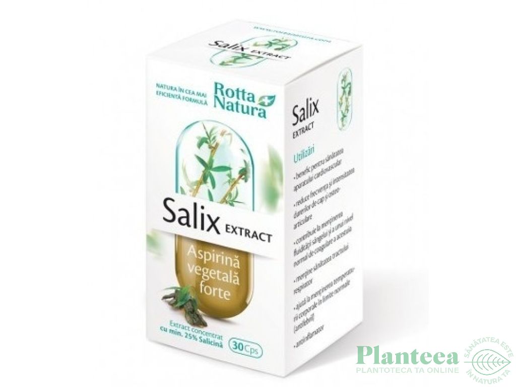 Salix extract[aspirina vegetala forte] 90cps - ROTTA NATURA