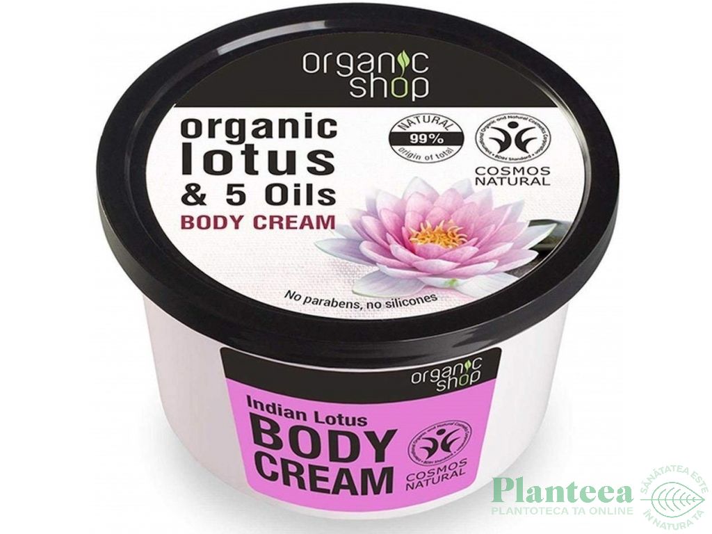 Crema corp lotus 5uleiuri 250ml - ORGANIC SHOP