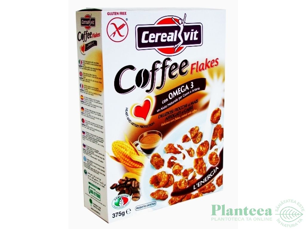 Fulgi porumb cafea omega3 eco 375g - CEREALVIT